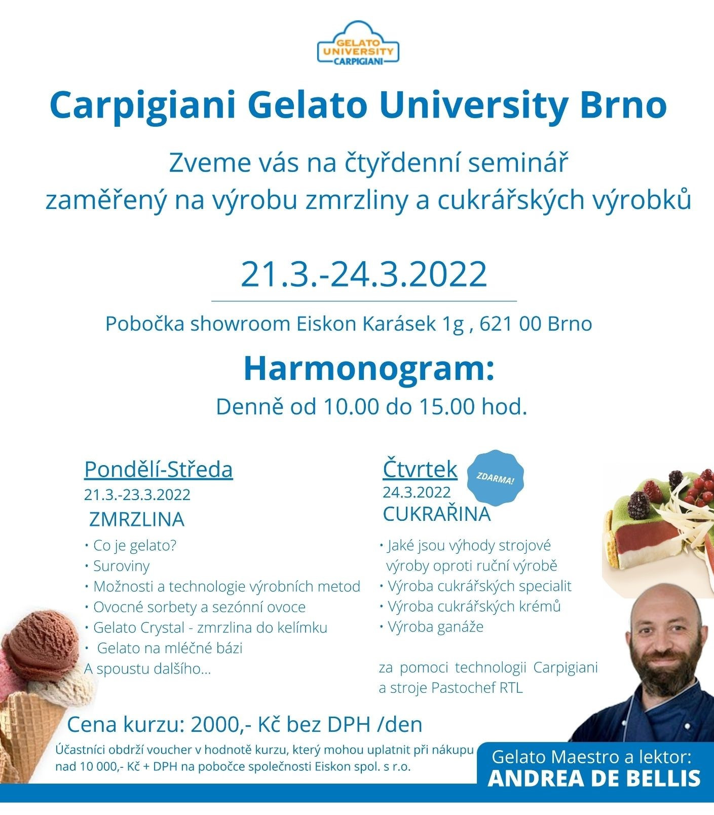Gelato University Březen 2022 | Gelato university 2022